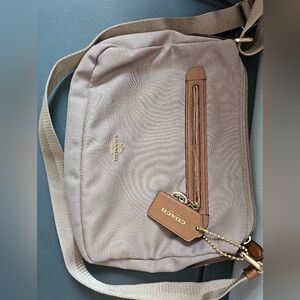 Coach Beige Messenger Bag